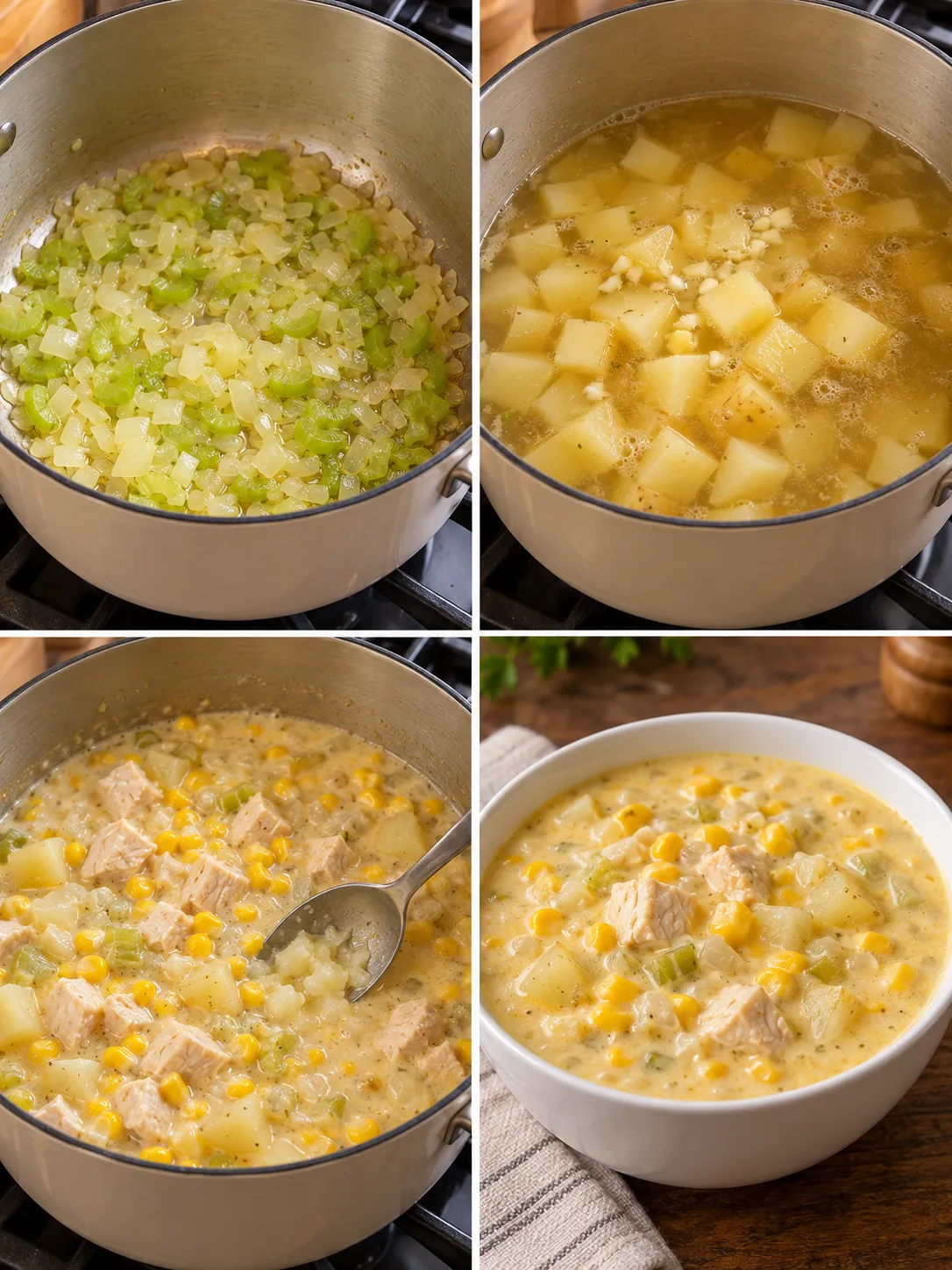 Creamy Chicken and Sweetcorn Chowder