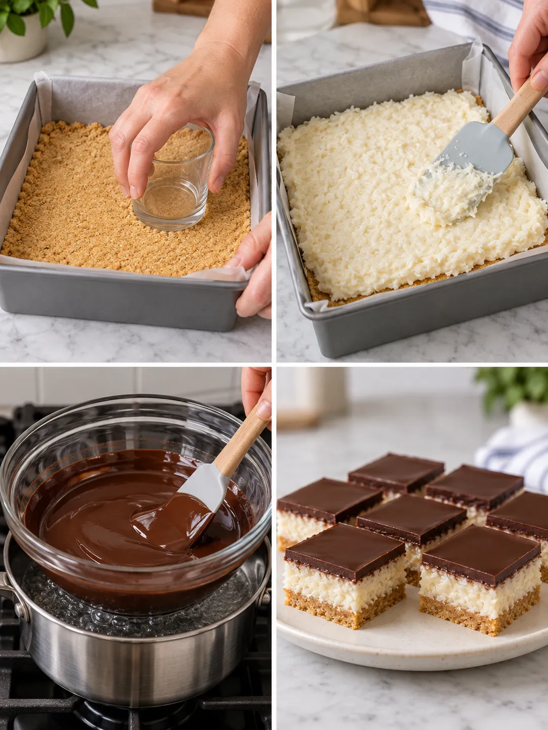 No-Bake Chocolate Coconut Bars