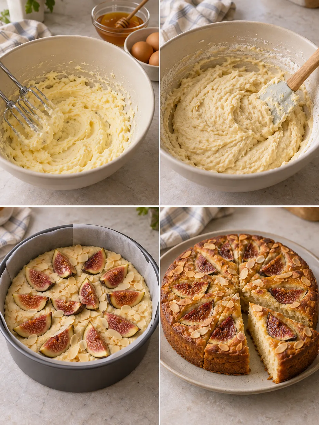 Honey Fig Almond Cake