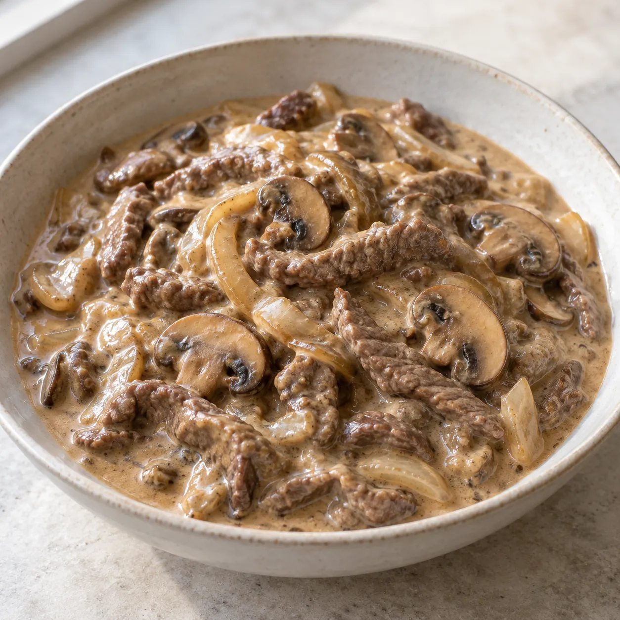 Beef and Mushroom Stroganoff