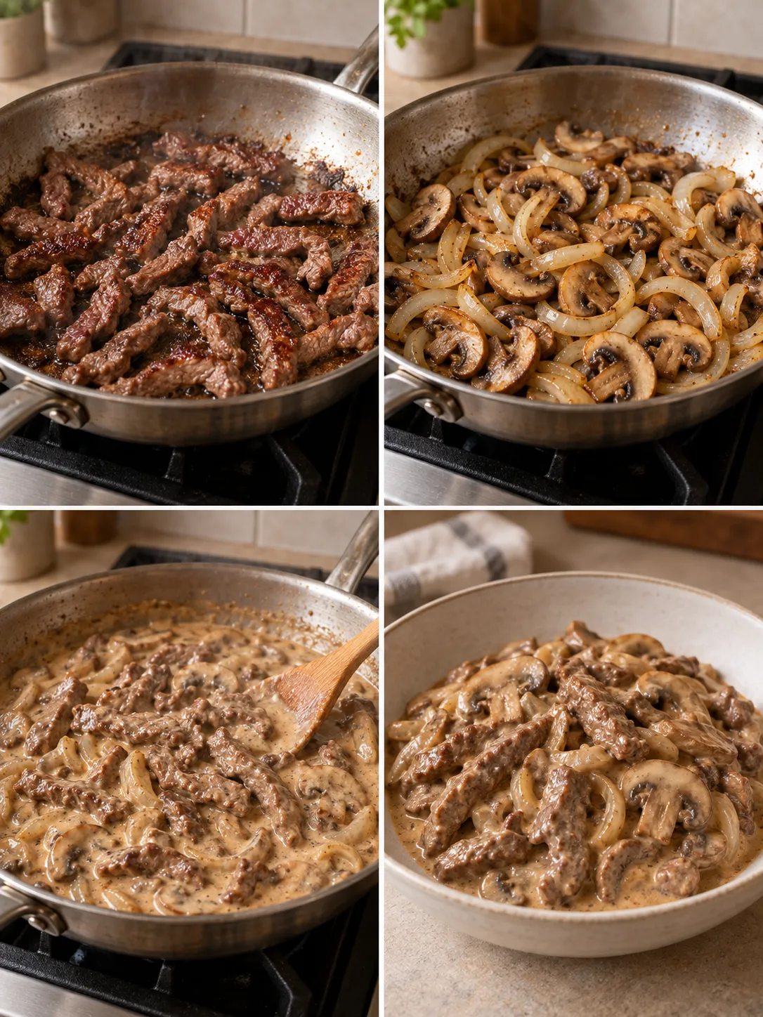 Beef and Mushroom Stroganoff