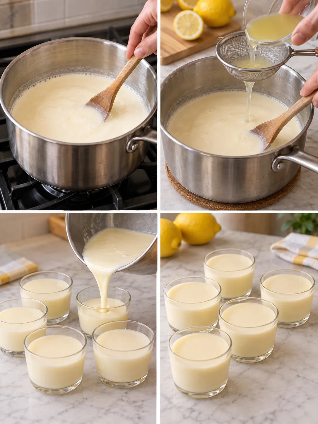 Silky Lemon Posset Cups