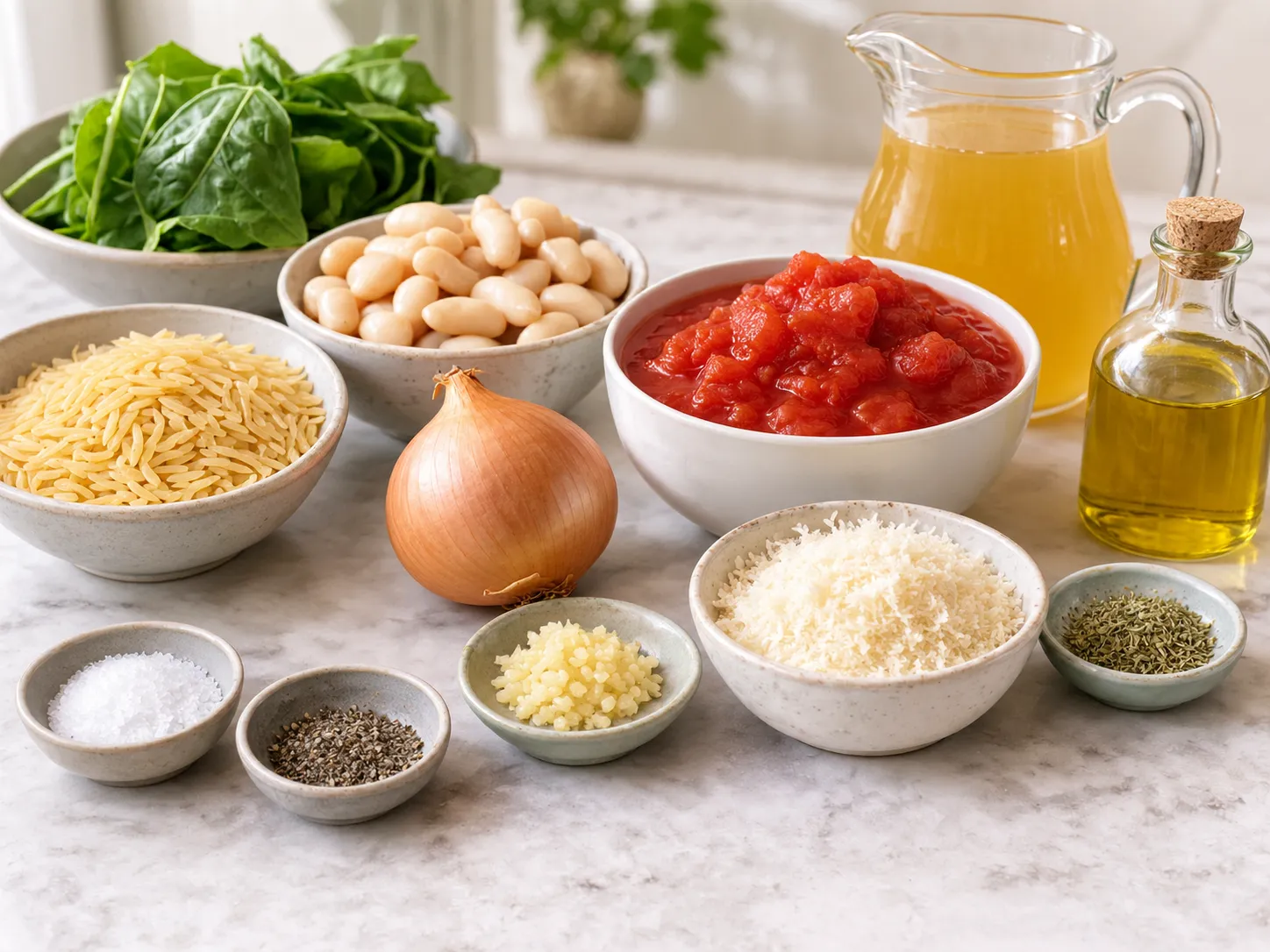 Creamy Tomato Butter Bean Orzo