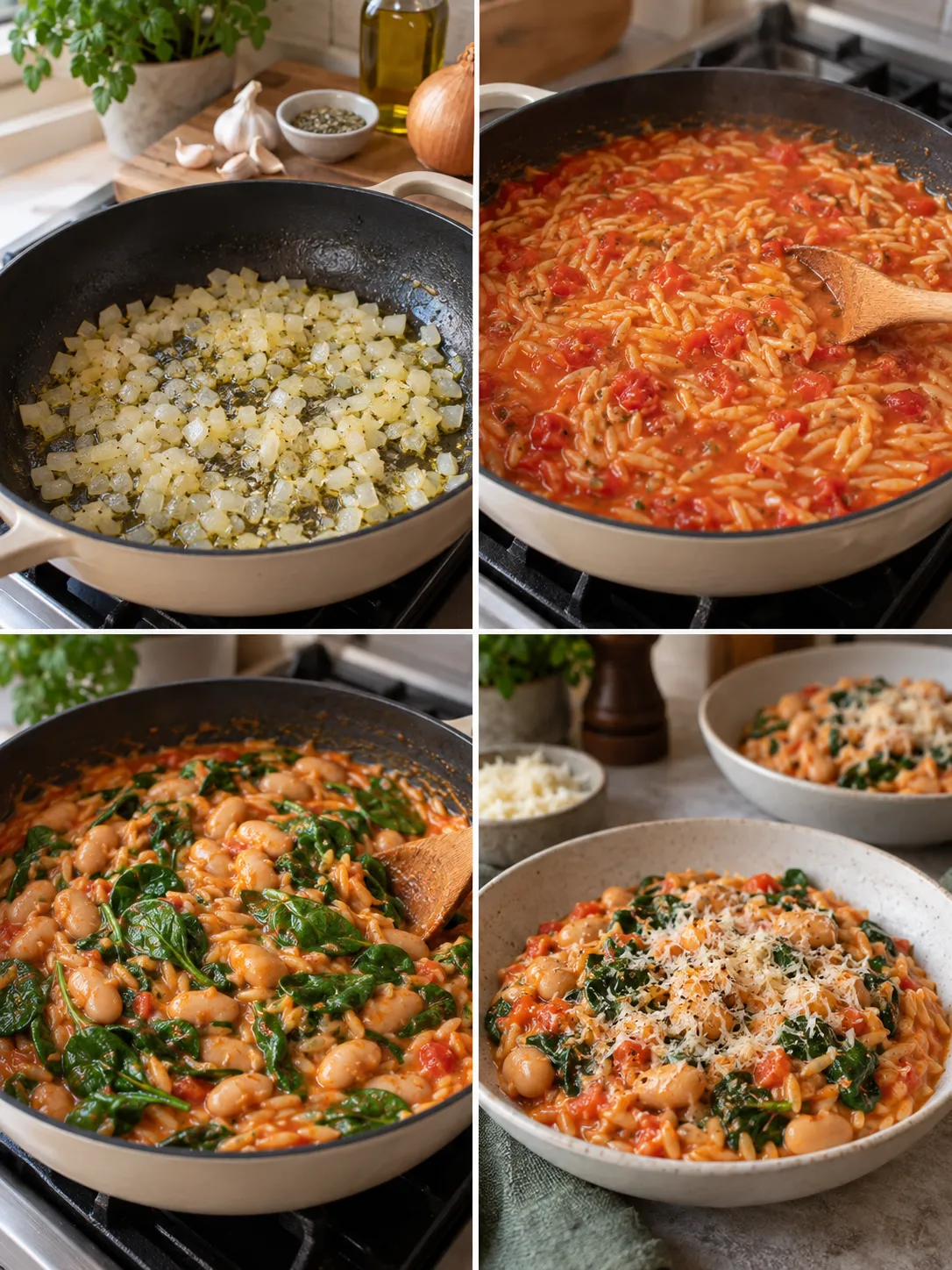 Creamy Tomato Butter Bean Orzo