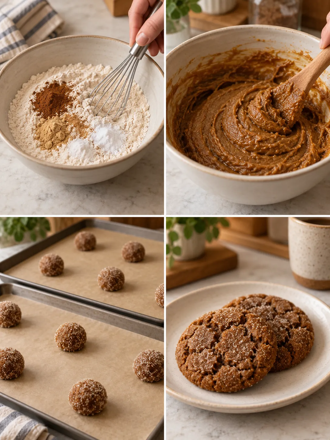 Soft Ginger Molasses Cookies