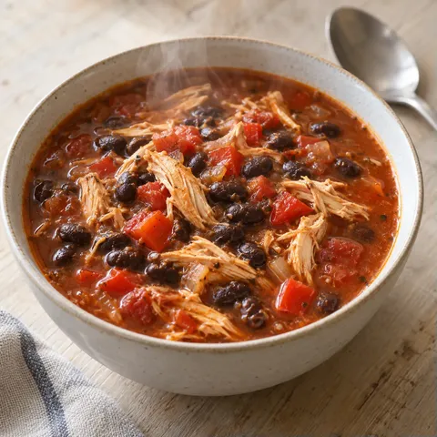 Smoky Chicken Black Bean Soup