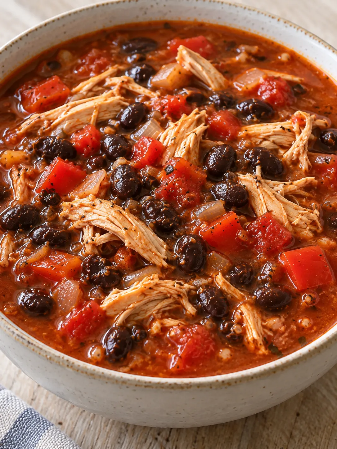 Smoky Chicken Black Bean Soup