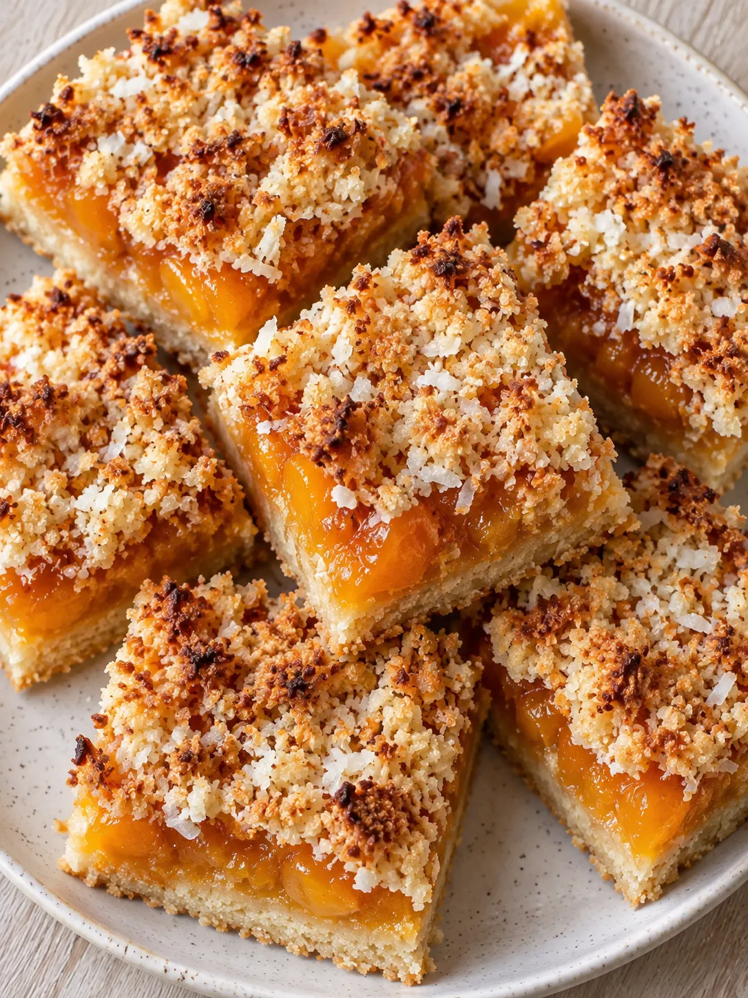 Apricot Coconut Crumble Squares