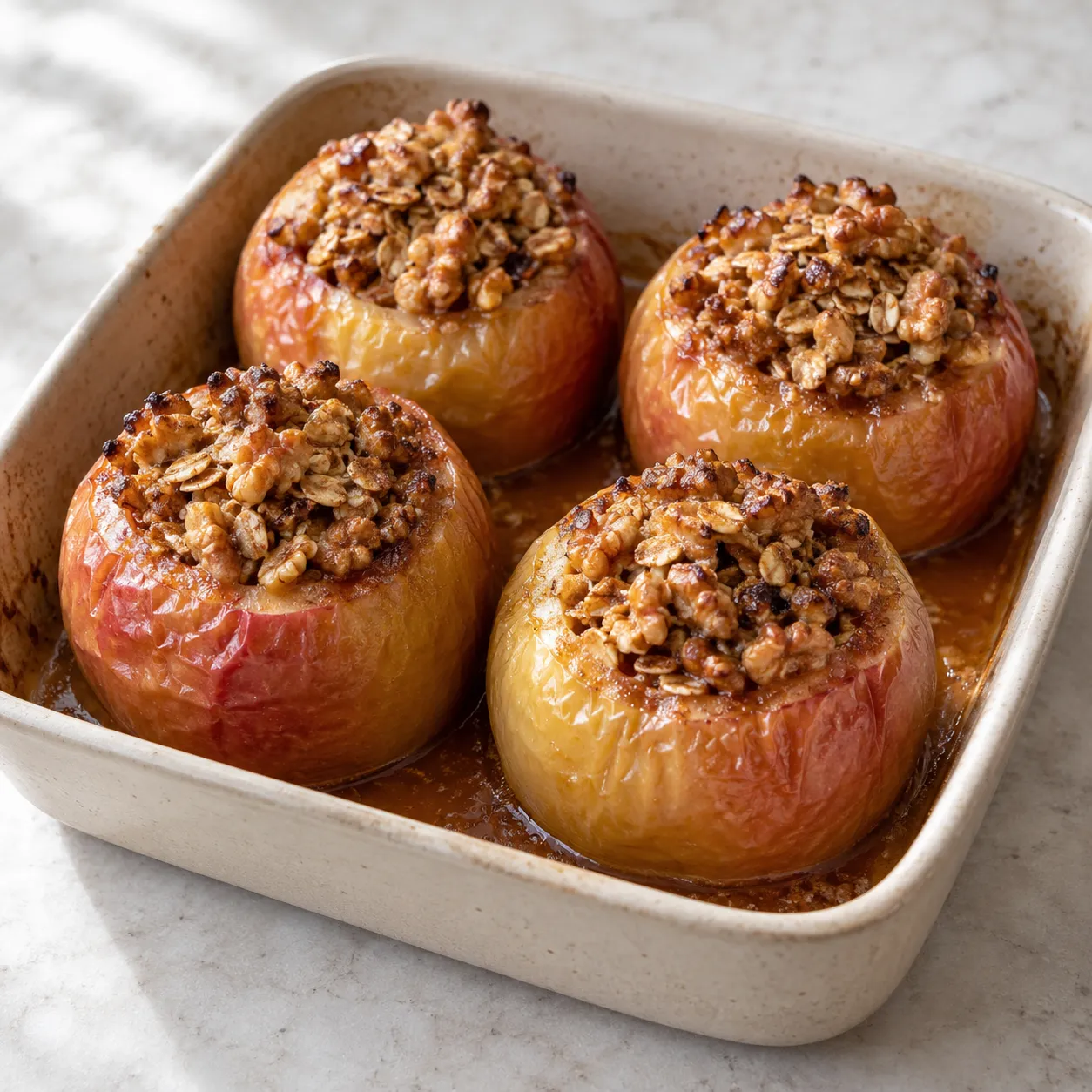 Maple Walnut Baked Apples