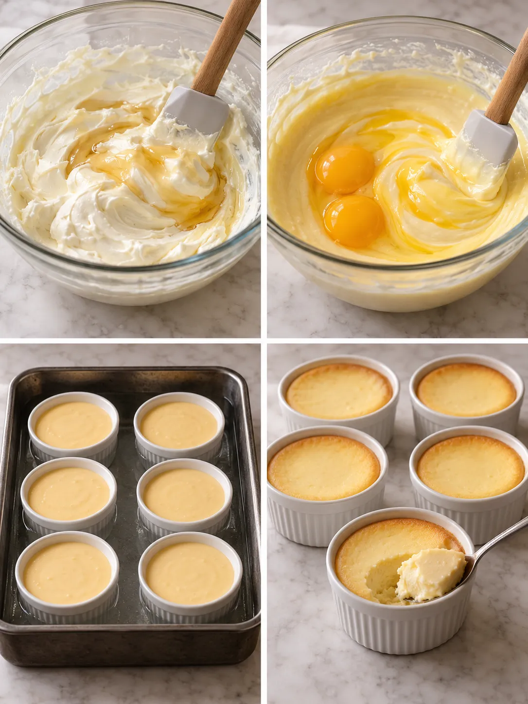 Baked Orange Honey Cheesecake Cups
