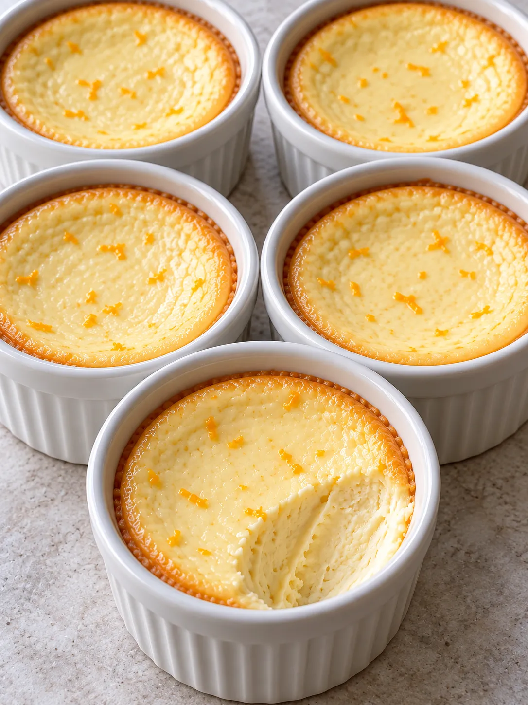 Baked Orange Honey Cheesecake Cups