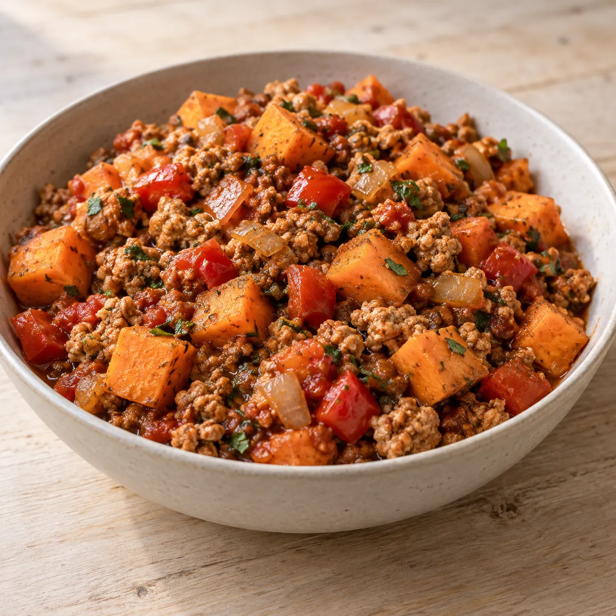 Smoky Turkey and Sweet Potato Skillet