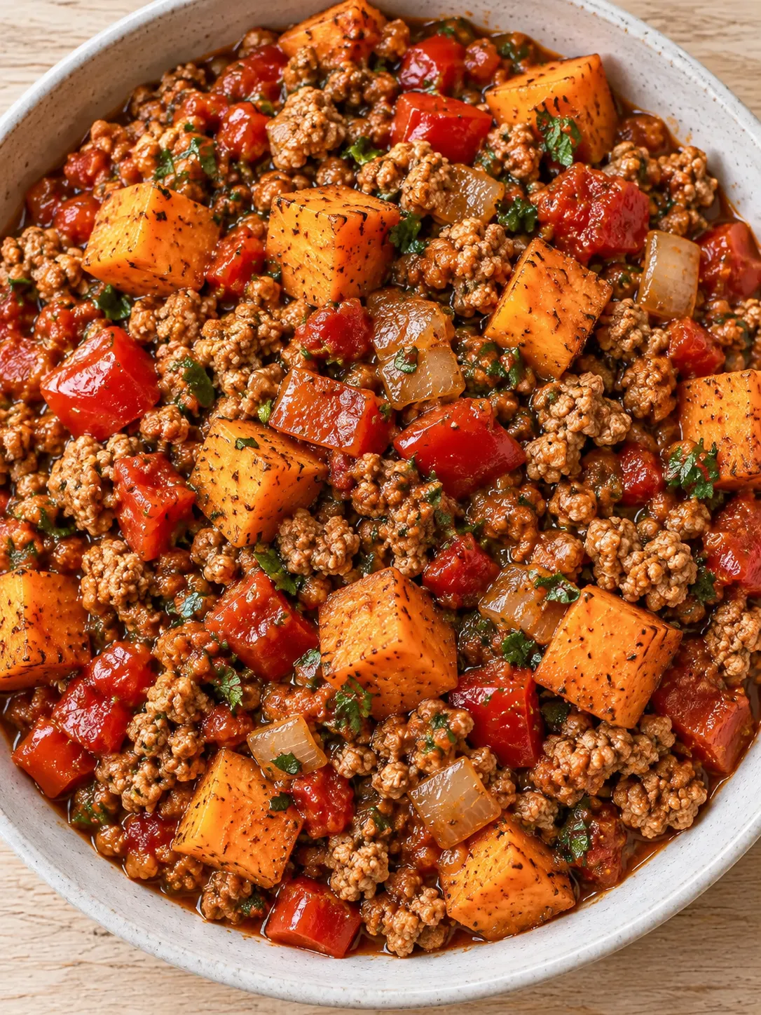 Smoky Turkey and Sweet Potato Skillet