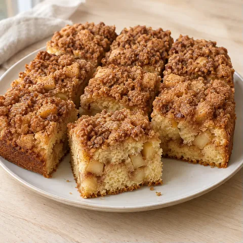 Apple Cinnamon Sour Cream Coffee Cake