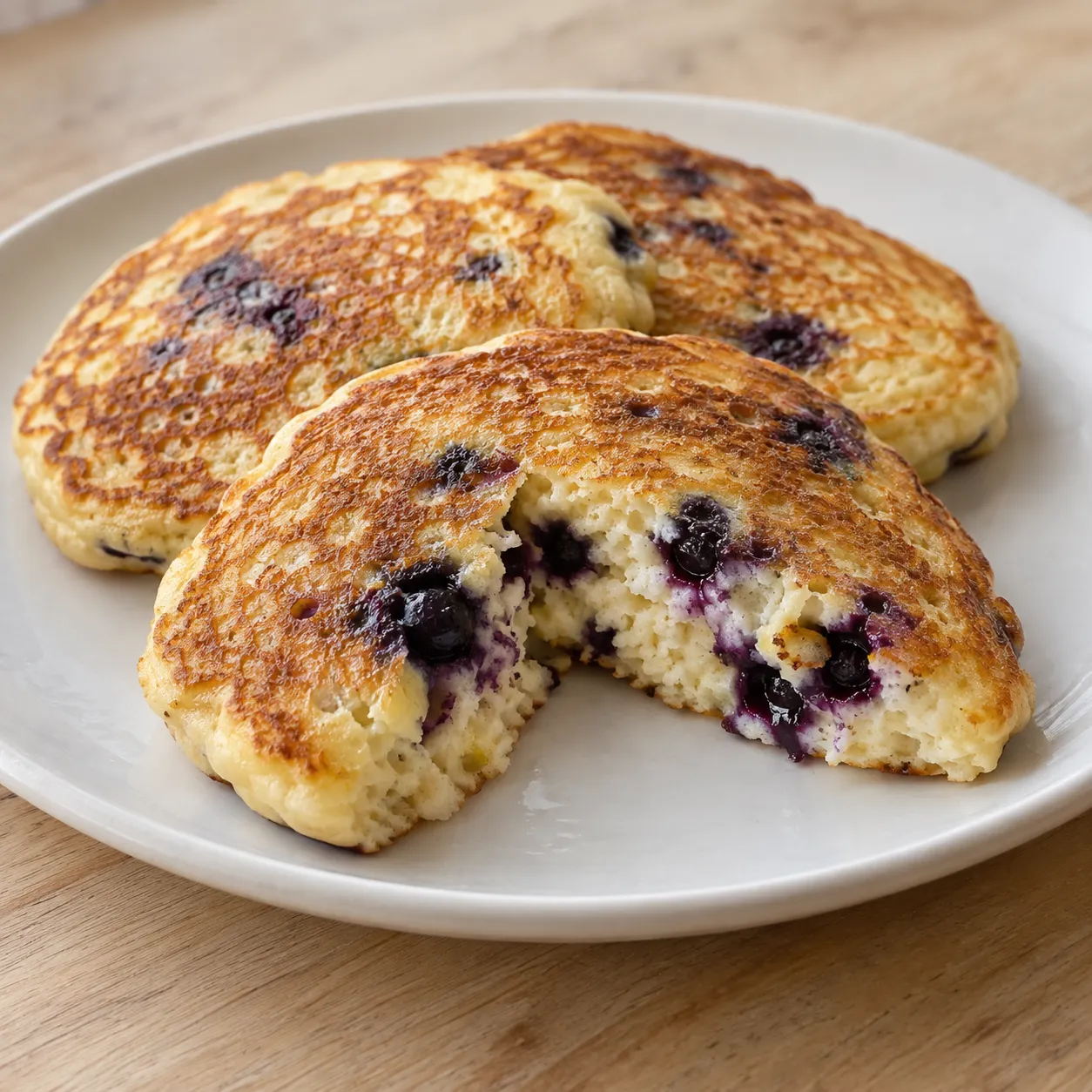 Lemon Blueberry Ricotta Pancakes