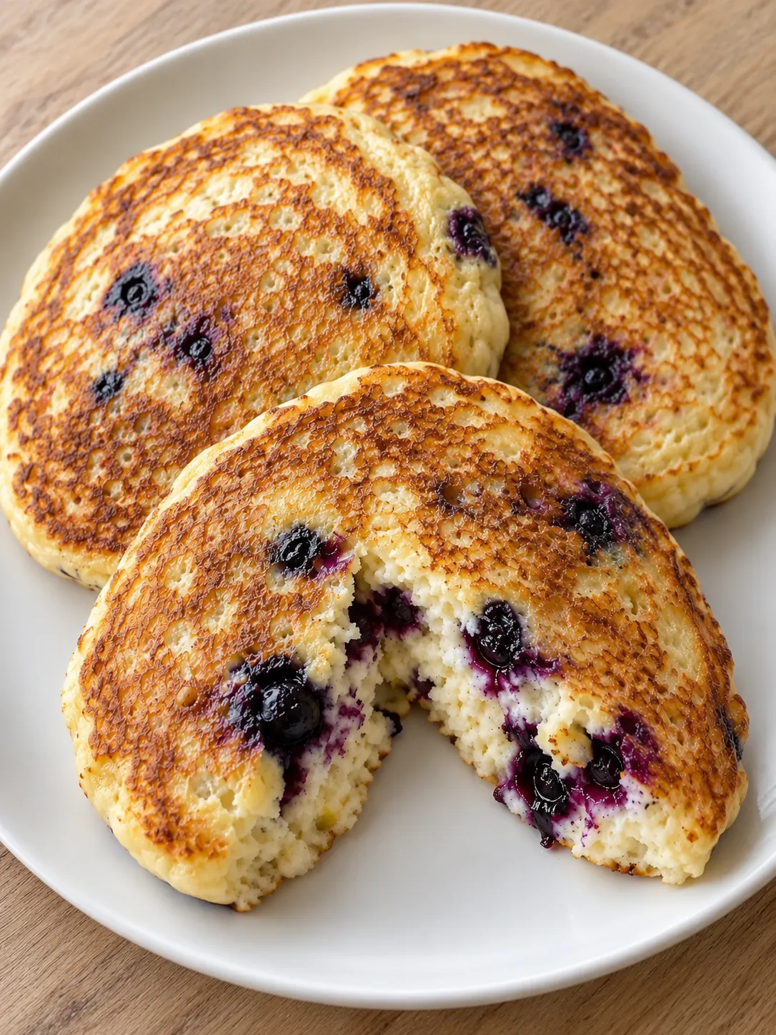 Lemon Blueberry Ricotta Pancakes