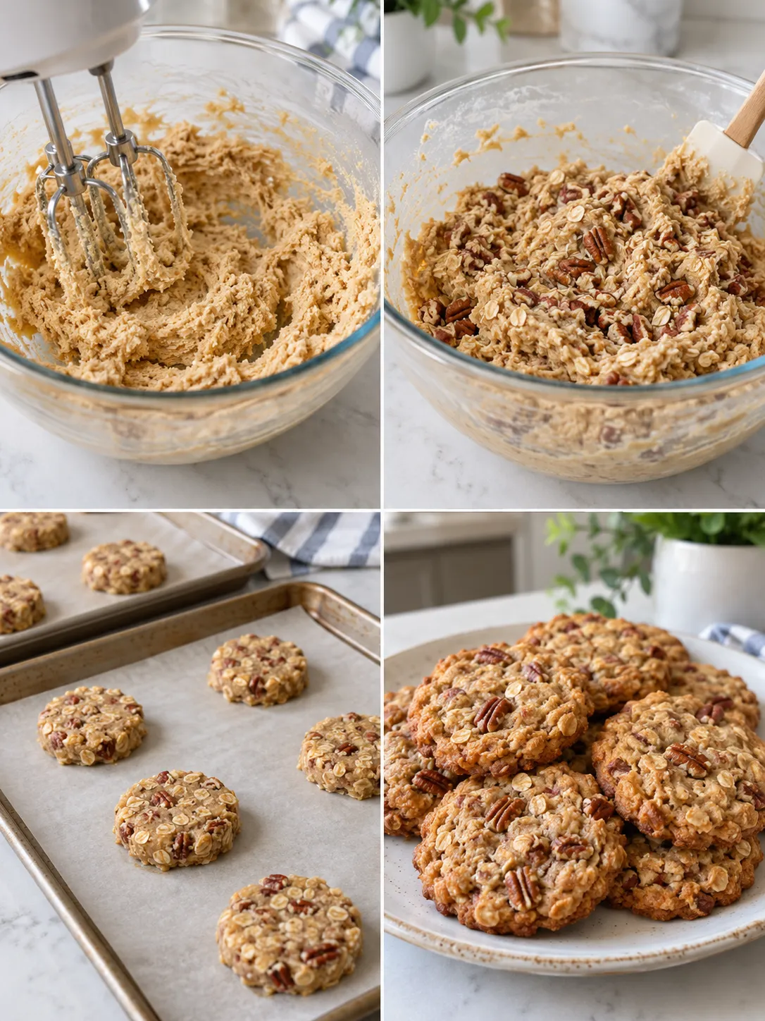 Maple Pecan Oat Cookies