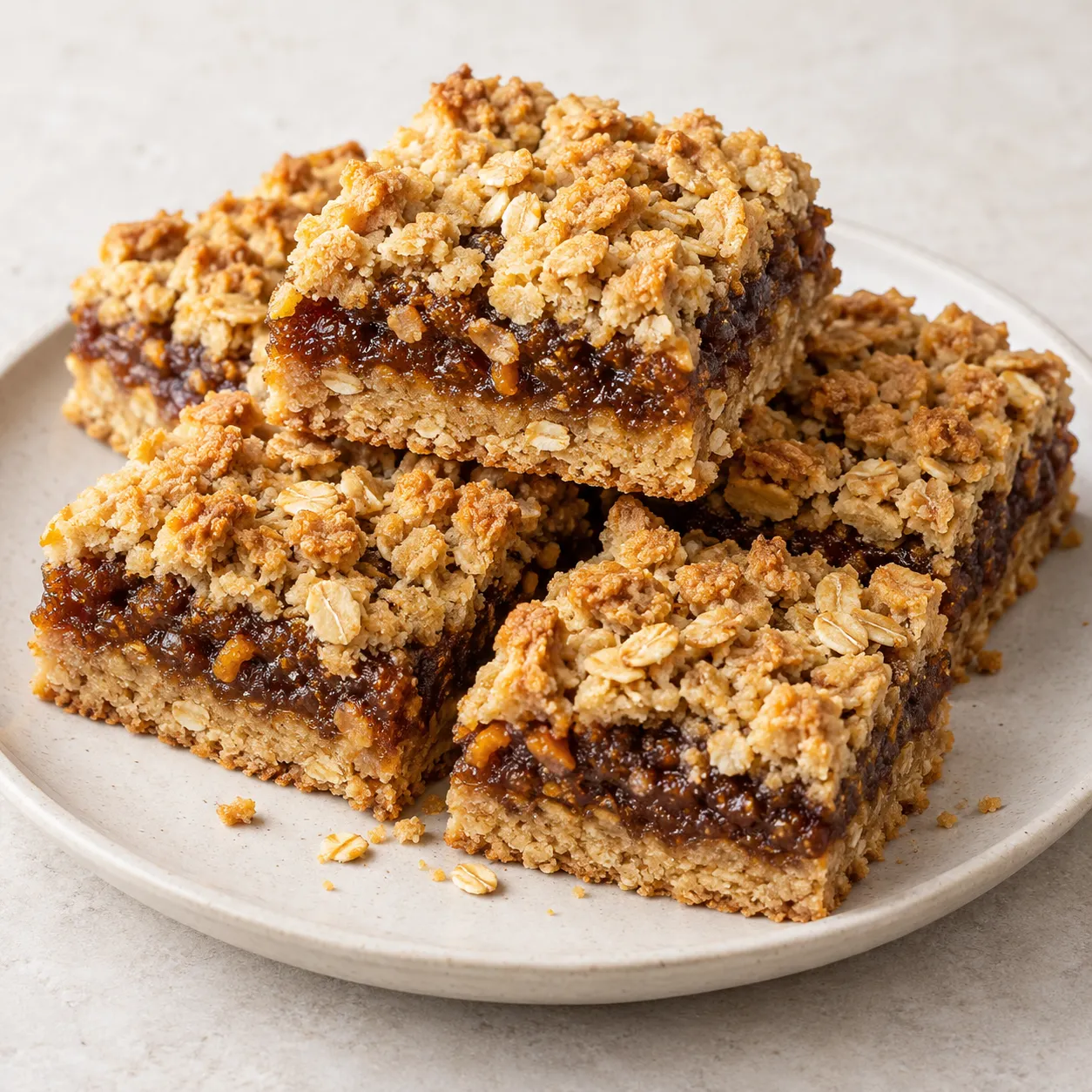 Orange Date Oat Crumble Bars