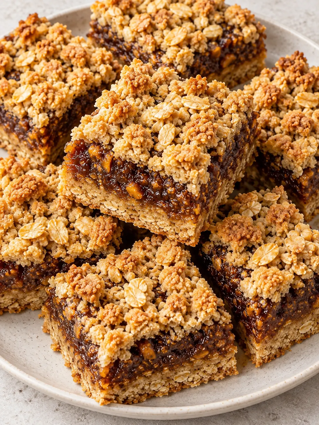 Orange Date Oat Crumble Bars