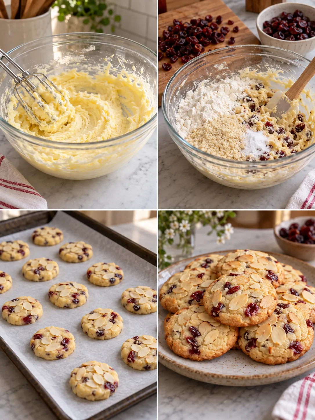 Cherry Almond Butter Cookies