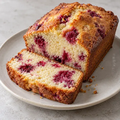 Raspberry Vanilla Yogurt Loaf