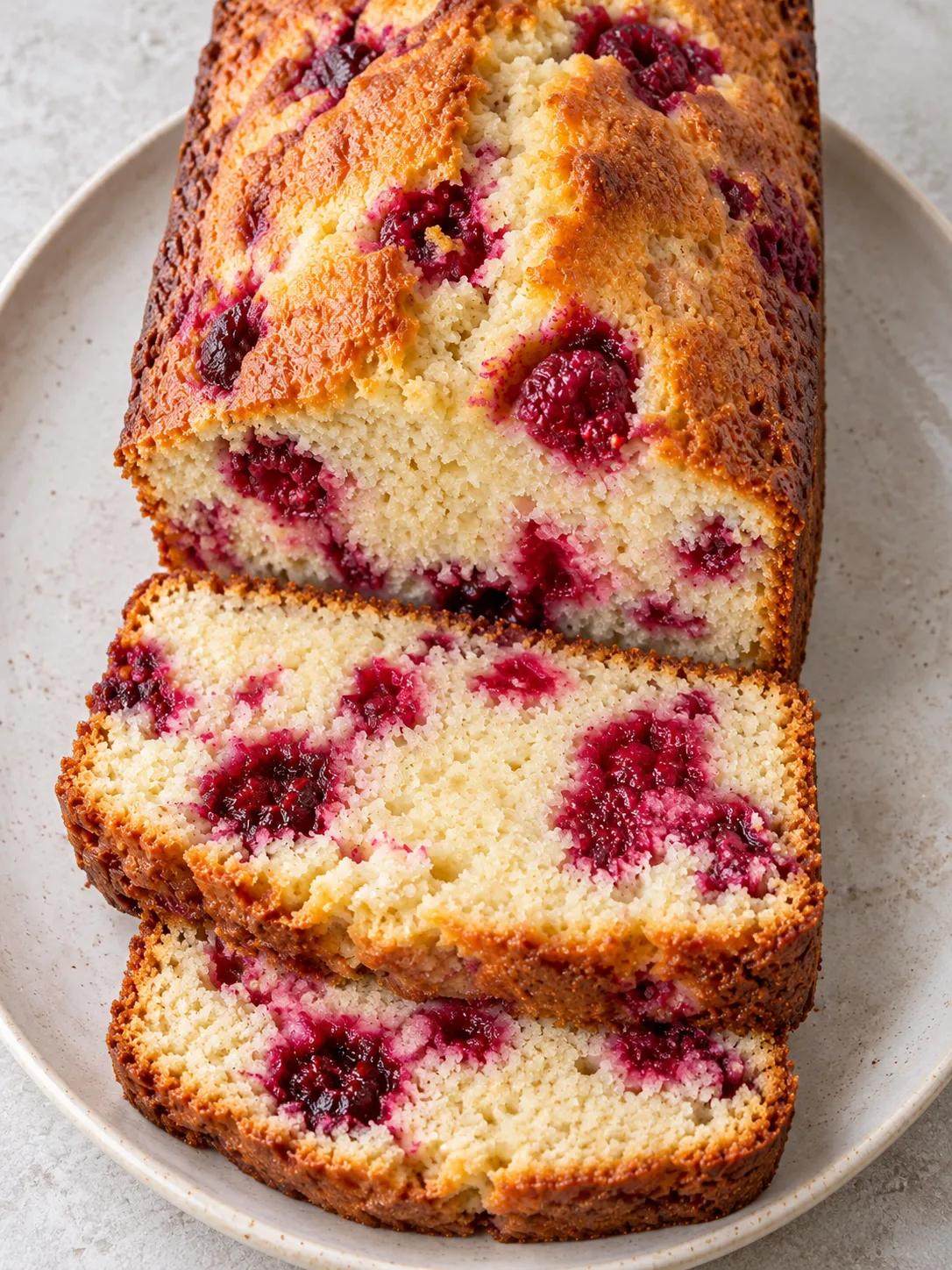 Raspberry Vanilla Yogurt Loaf