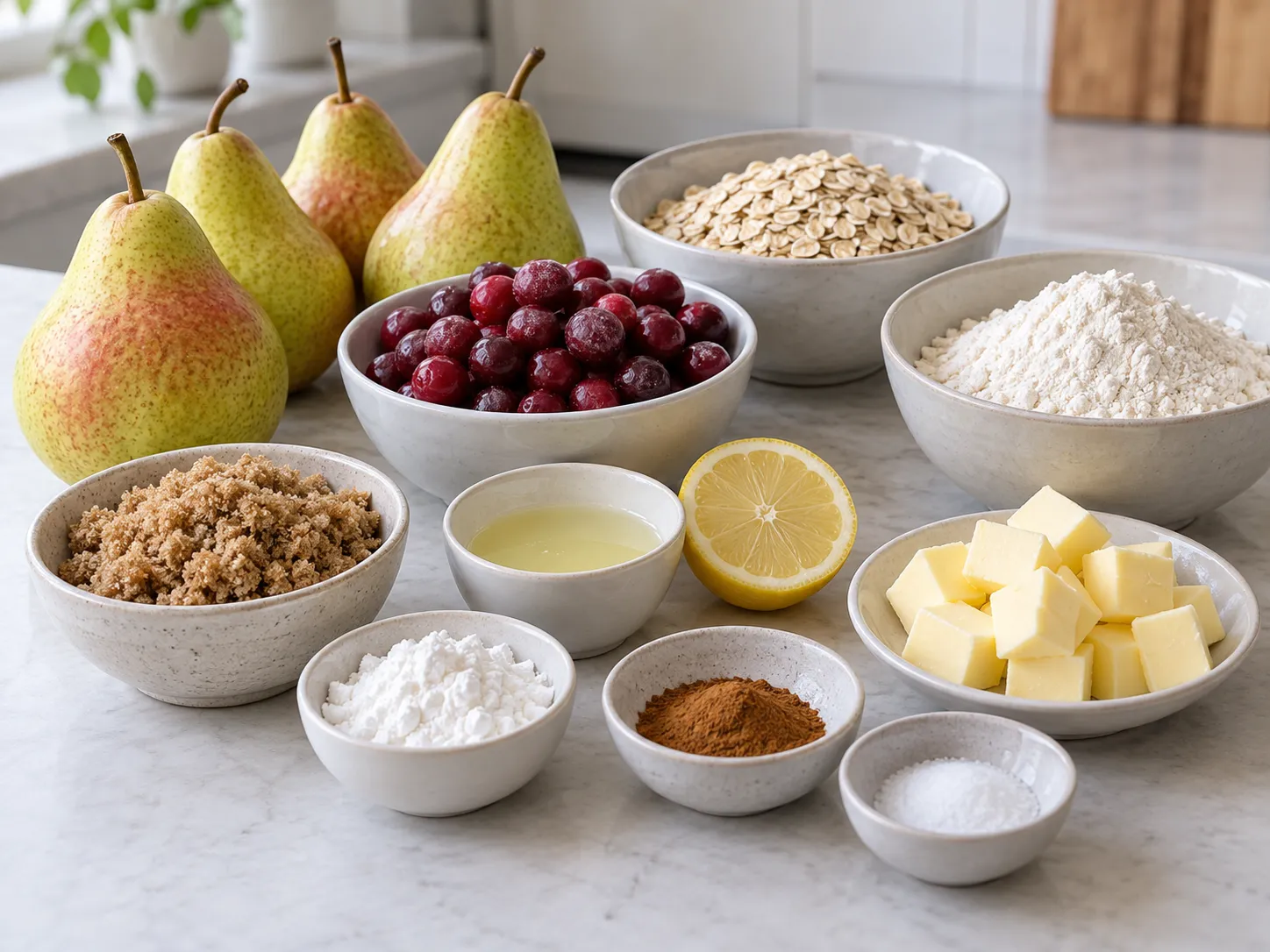 Pear Cranberry Oat Crumble