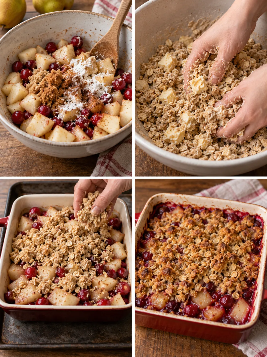 Pear Cranberry Oat Crumble