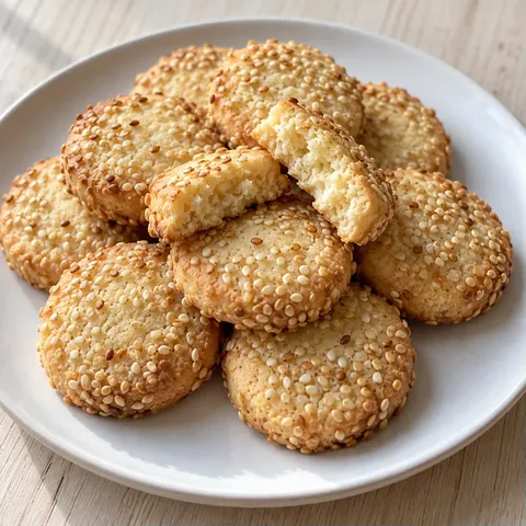 Honey Sesame Butter Cookies