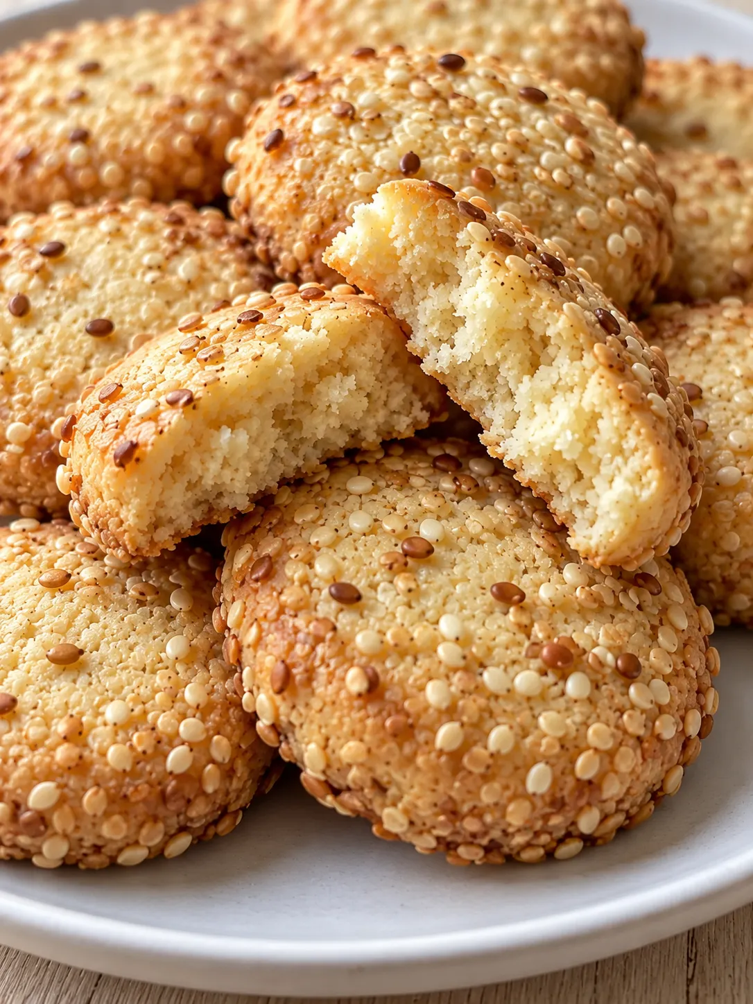 Honey Sesame Butter Cookies