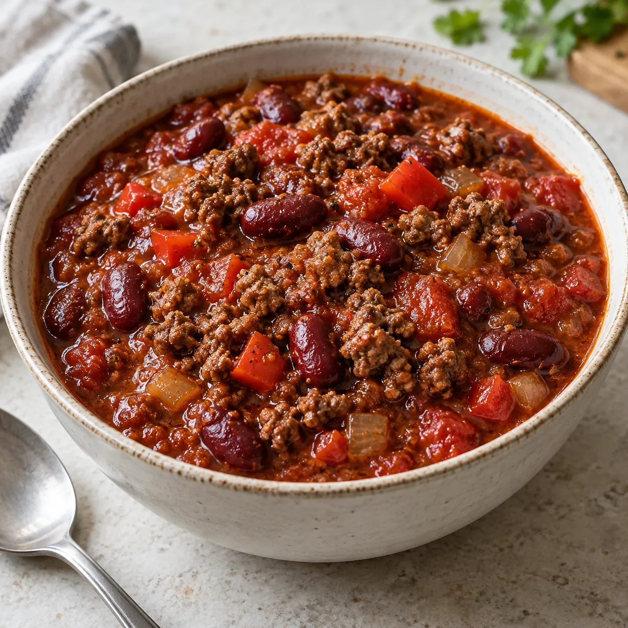 Smoky Beef and Kidney Bean Chili