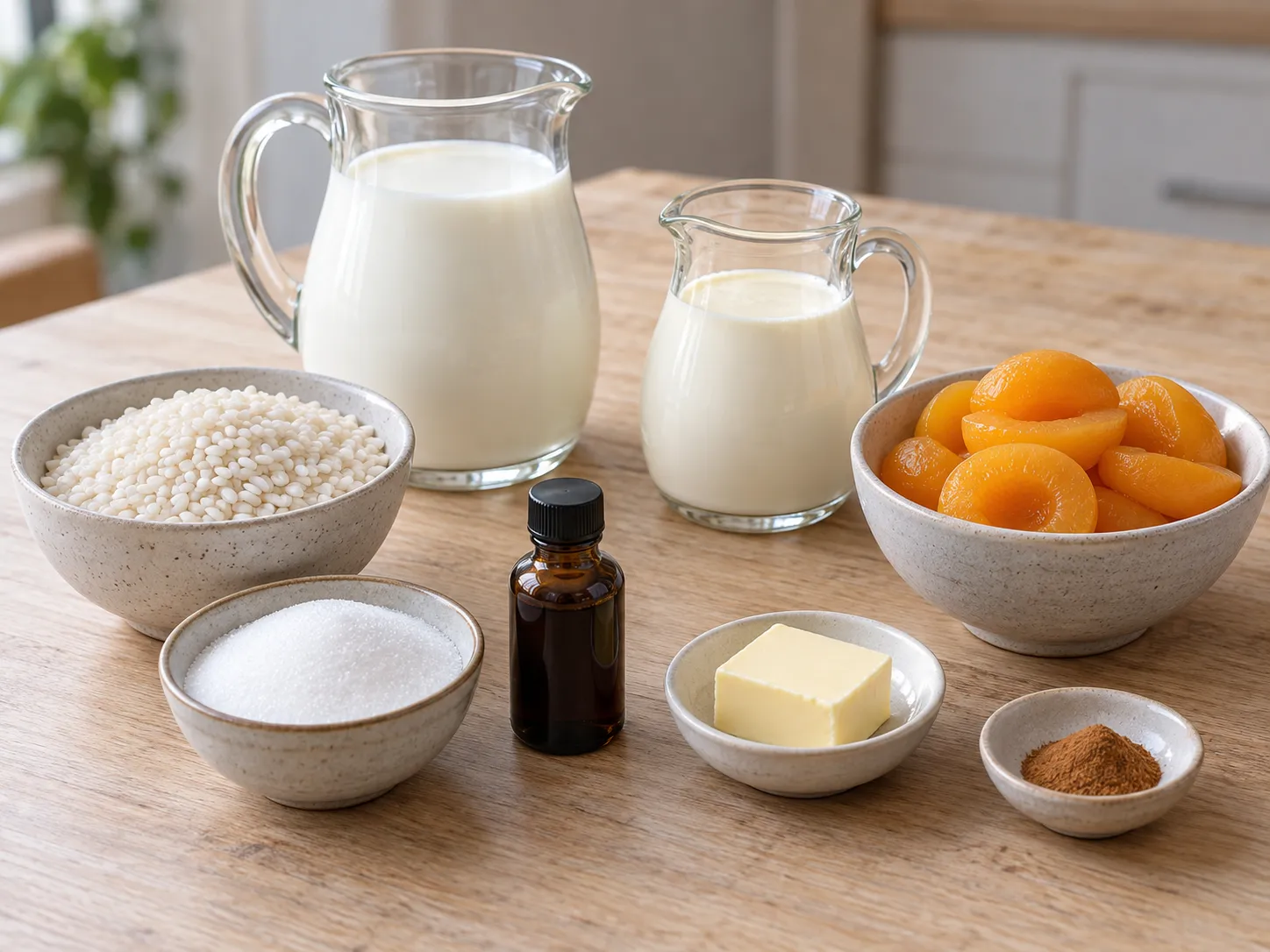 Apricot Vanilla Rice Pudding Bake