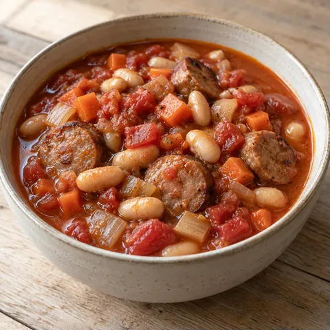 Sausage and White Bean Tomato Stew