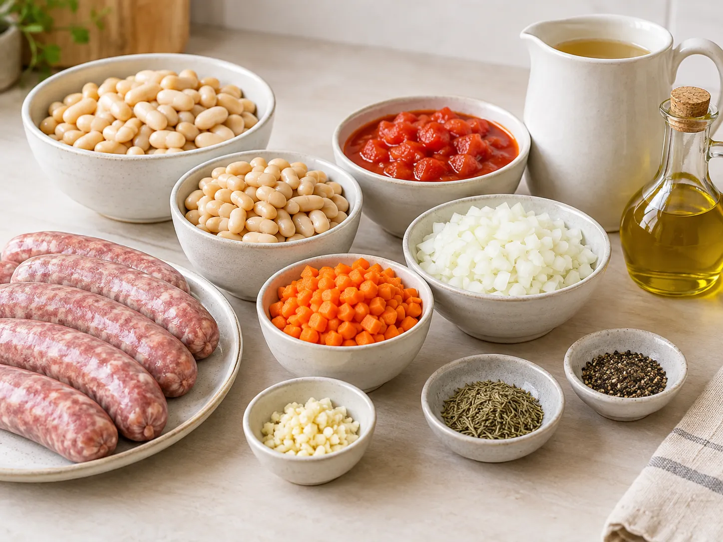 Sausage and White Bean Tomato Stew