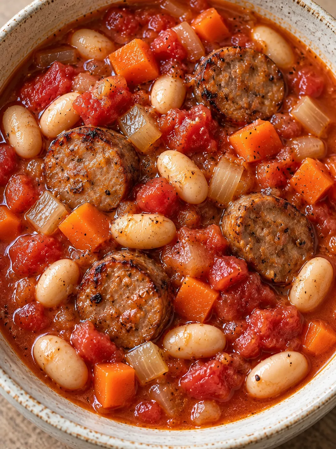 Sausage and White Bean Tomato Stew