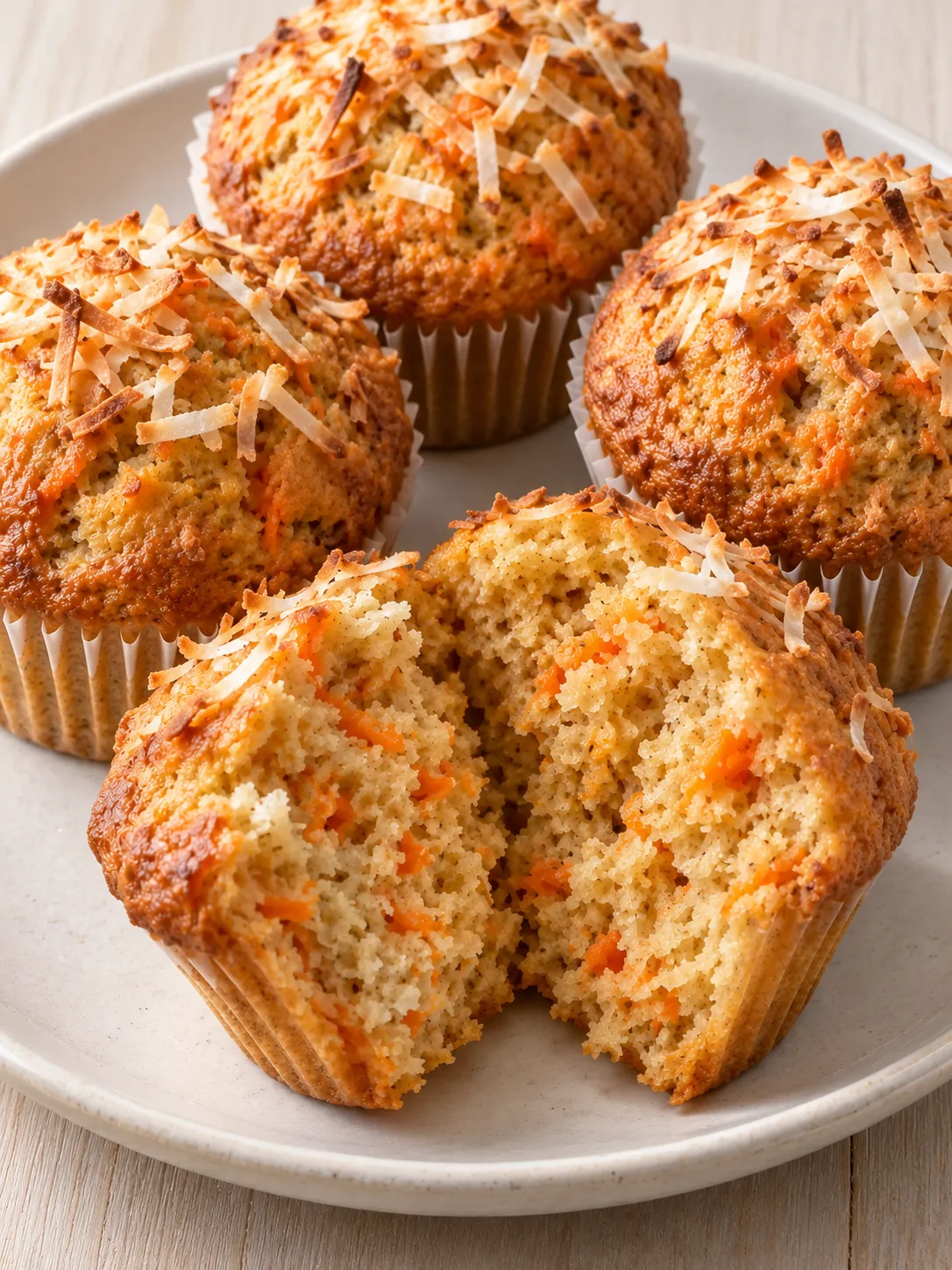 Carrot Coconut Breakfast Muffins