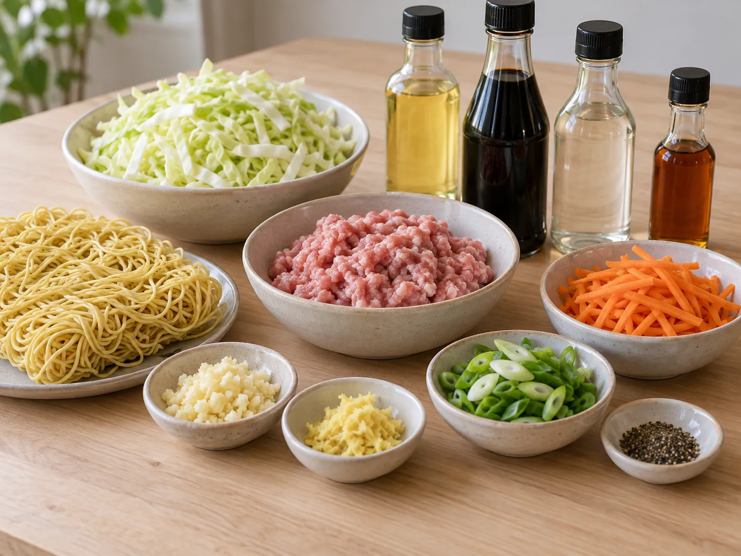 Ginger Pork and Cabbage Noodles