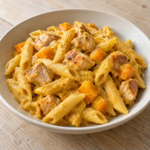 Creamy Chicken and Pumpkin Pasta