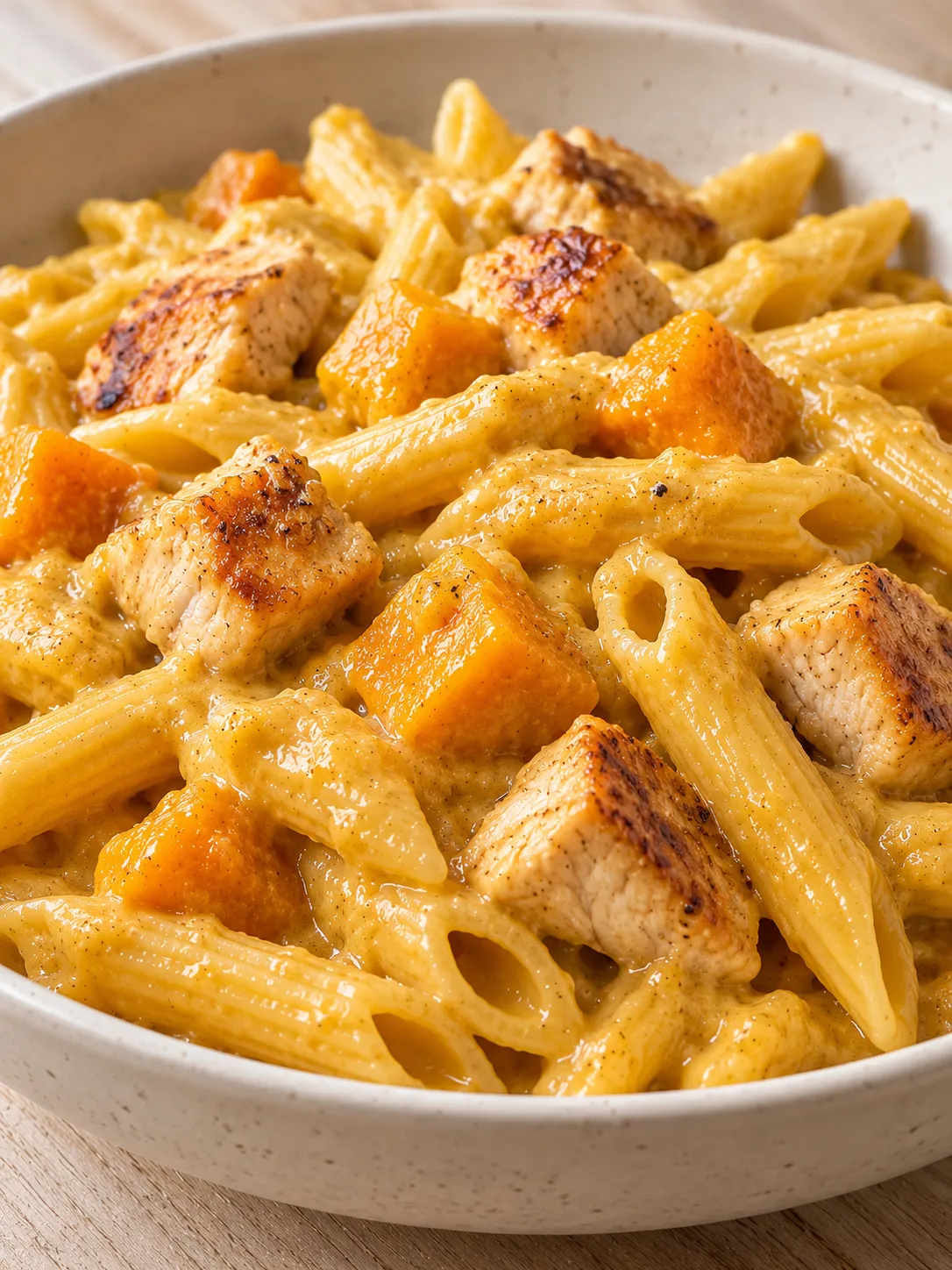 Creamy Chicken and Pumpkin Pasta