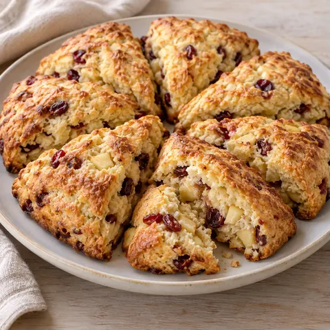 Apple Cranberry Buttermilk Scones