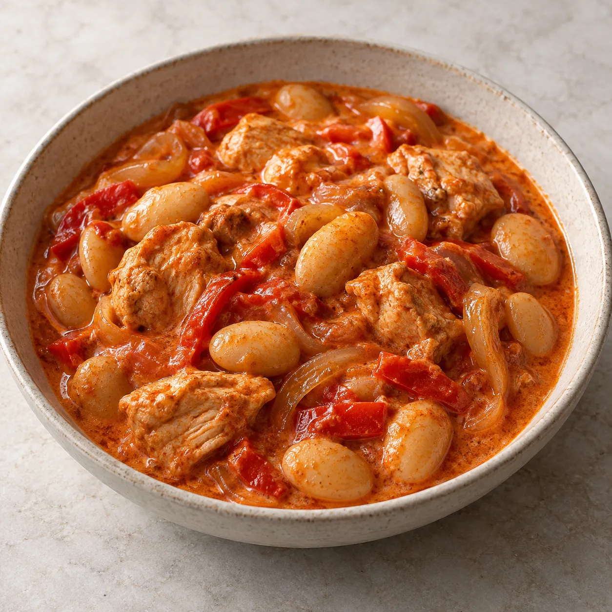 Paprika Chicken and Butter Bean Skillet