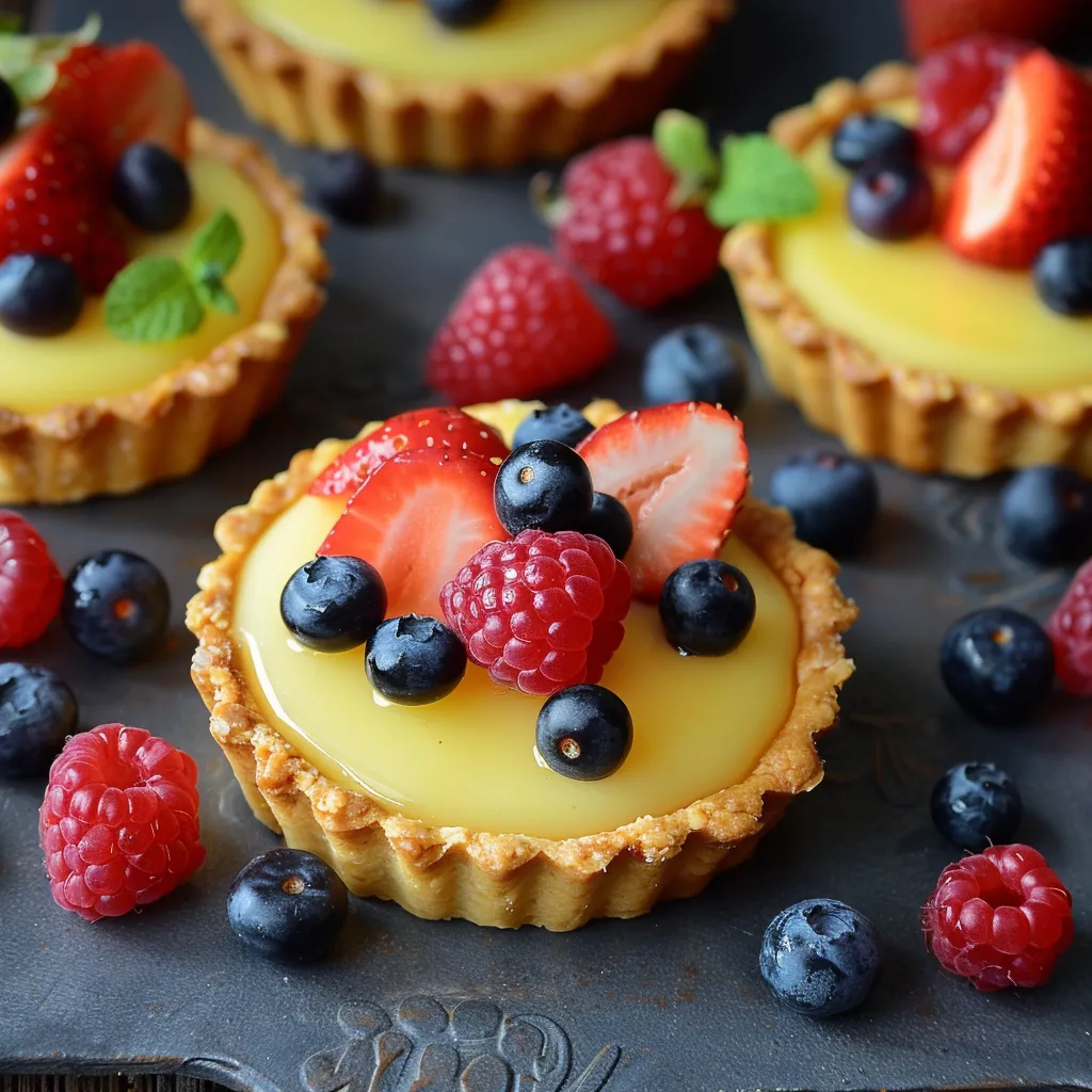 Mini Tarts with Lemon Curd & Berries