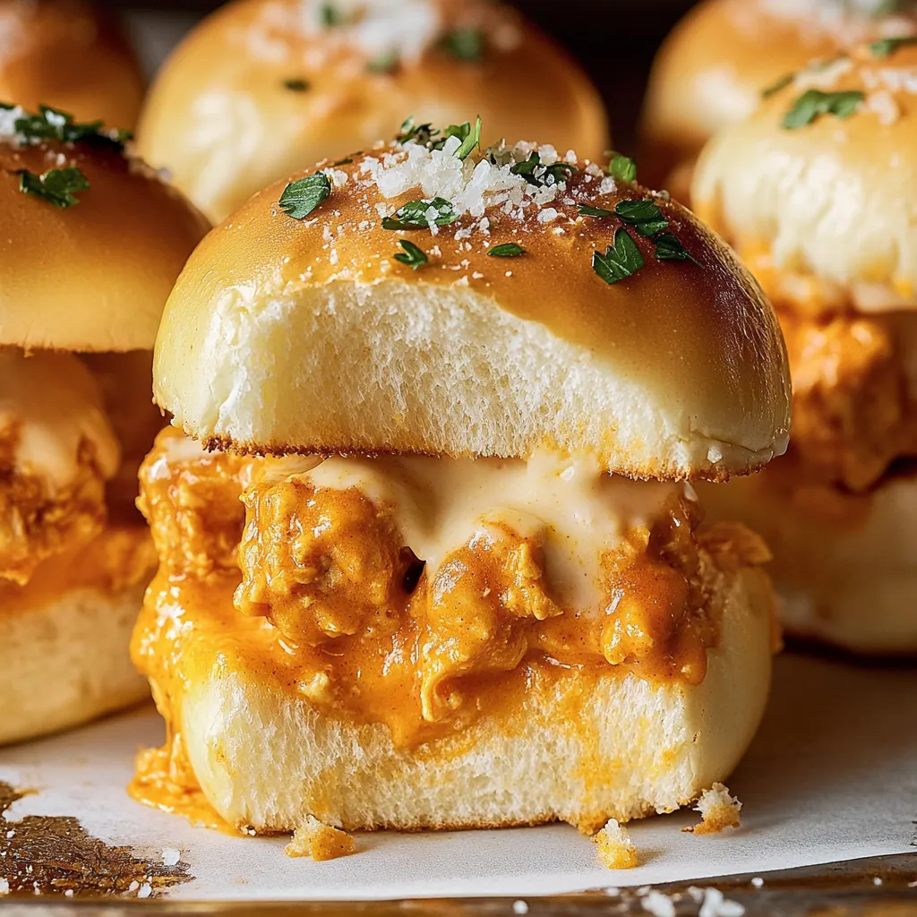 Cheesy Buffalo Chicken Hawaiian Rolls with Ranch