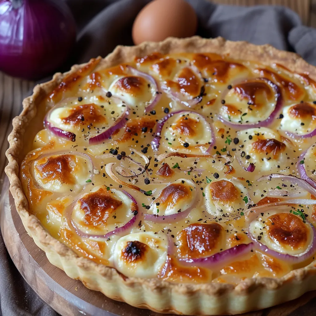 Onion Cottage Cheese Tart
