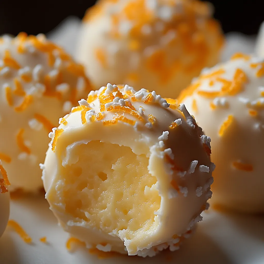 Delicious No Bake Orange Creamsicle Truffles