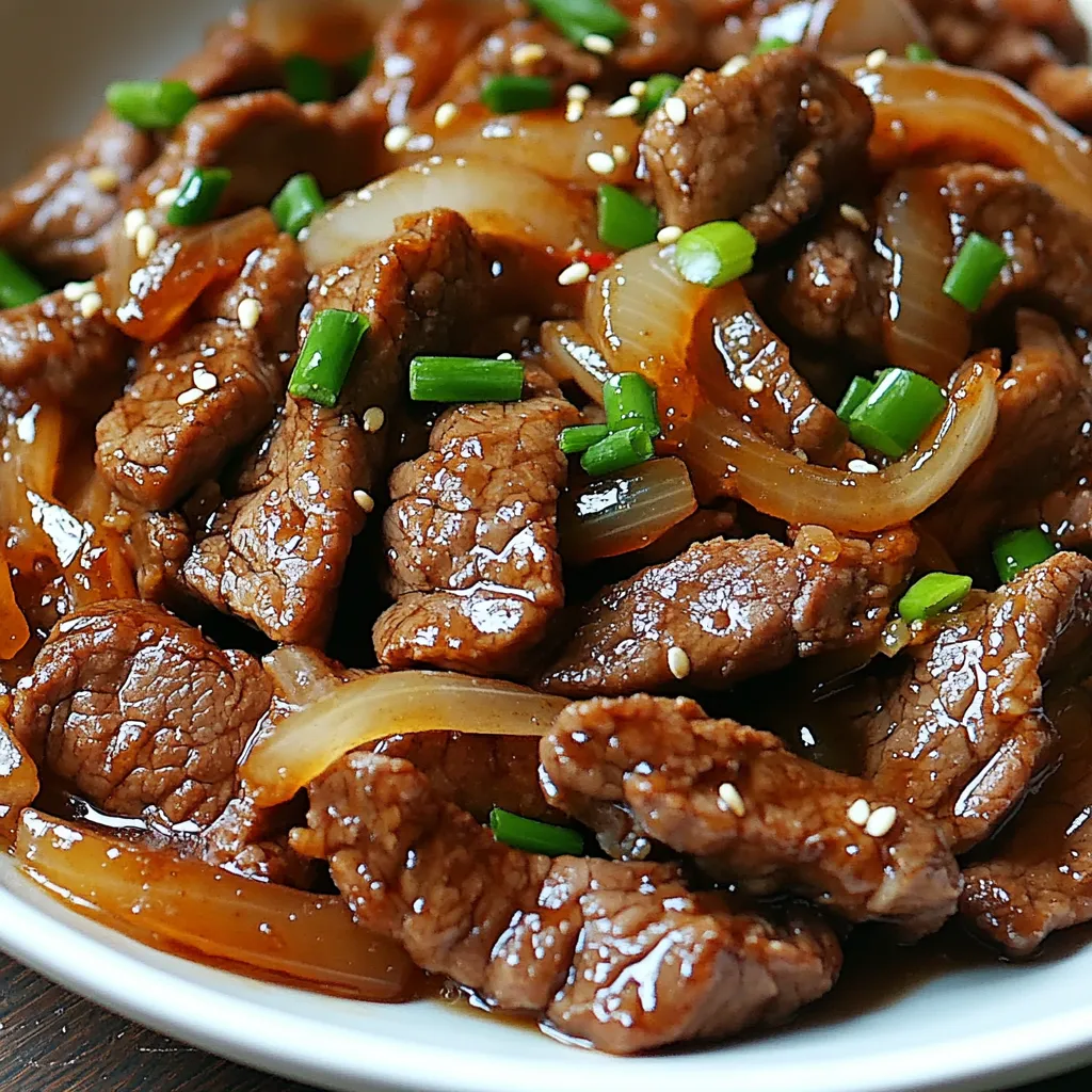 Oyster Sauce Beef and Onion Stir-Fry with Ginger