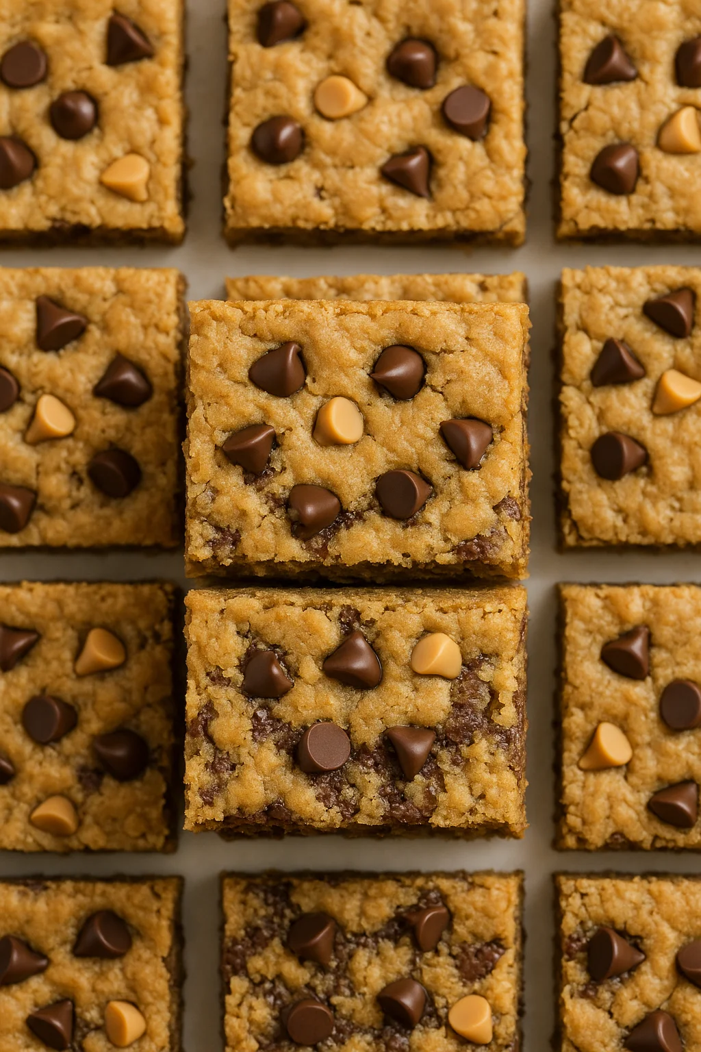 Easy Peanut Butter Chocolate Chip Cookie Bars