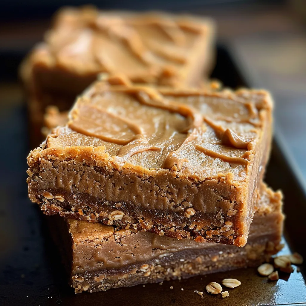 Soft and Chewy Peanut Butter Cookie Bars
