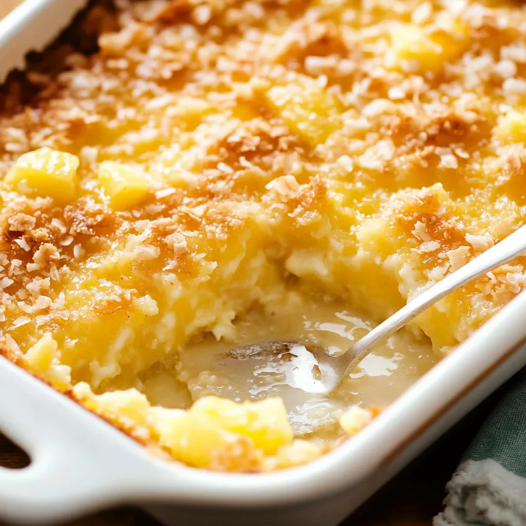 Easy 5-Ingredient Pineapple Dump Cake