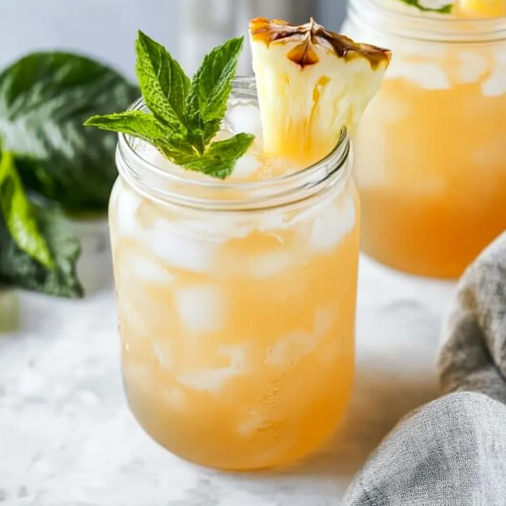Fresh Pineapple Iced Tea